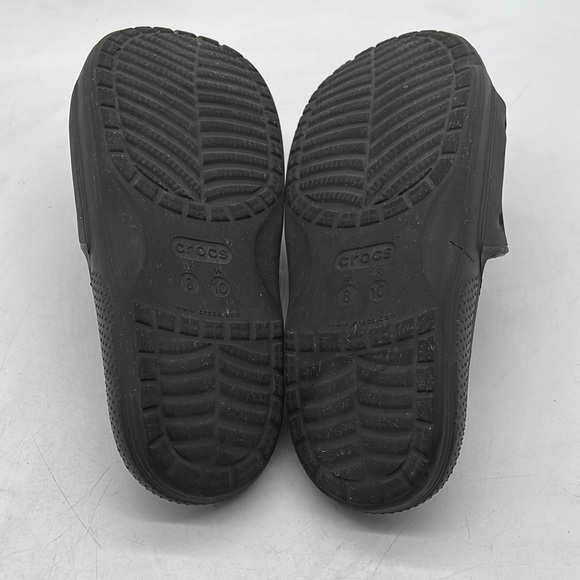 Crocs Black Slide Sandals Size 10 W/8 M. CR2804D - Picture 6 of 8